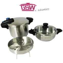 GSW Schnellkochtopf-Set „Biostar“, Edelstahl, 6-teilig 13 GSW Schnellkochtopf-Set „Biostar“, Edelstahl, 6-teilig -Küchenzauber Günstiges Geschäft 014ae26bf564241d76f2b3fad62925fe