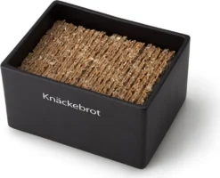 Continenta | Vorratsdose Knäckebrot Keramik Schwarz -Küchenzauber Günstiges Geschäft 01ca53aafa21e95566a41d9e27c6520f