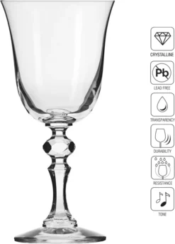 KROSNO Krista Kleine Rotweingläser, 6er-Set, 220 Ml -Küchenzauber Günstiges Geschäft 04b61574aafffde678eedf541121ba76