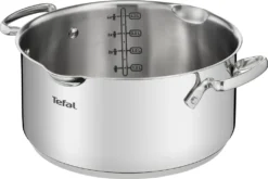 TEFAL DUETTO+ 7-Teiliges Topf-Set: Stielkasserole 16 Cm, Kochtopf 16/20/24 + Deckel; Hochwertiger Rostfreier Edelstahl; Glasdeckel Mit Abgießfunktion; Induktionsgeeignet; G719S7 -Küchenzauber Günstiges Geschäft 04f84d9c3c301485267b85c1aceff7a8
