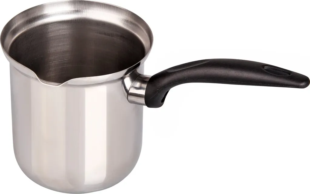 Fackelmann Kaffeetopf Ø 9 Cm, Milchtopf Aus Edelstahl, Mokkakanne Geeignet Für Ceranfelder/ Gas-/ Induktions-/ Elektroherde (Farbe: Schwarz/Silber), Menge: 1 Stück 2 Fackelmann Kaffeetopf Ø 9 Cm, Milchtopf Aus Edelstahl, Mokkakanne Geeignet Für Ceranfelder/ Gas-/ Induktions-/ Elektroherde (Farbe: Schwarz/Silber), Menge: 1 Stück – Bild 2