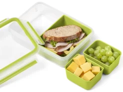 Emsa Snackbox CLIP & GO 0,55 Liter Transparent / Grün