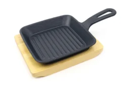 Küchenprofi BBQ Servierpfanne + Holzbrett 23 Cm Gusseisen Grillpfanne -Küchenzauber Günstiges Geschäft 0ab206e36a3aace9b82b592dff54feef