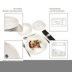 Tafelservice "Bilgola" By Sänger, 18 Teilig Für 6 Personen, Im Abgerundetem Design -Küchenzauber Günstiges Geschäft 0bd2ddc92e97ba040562476cfde14ad1