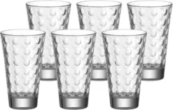 LEONARDO 012684 Optic Longdrinkbecher, Glas, 300 Ml, Ø 8 X 13 Cm, Klar (6 Stück) -Küchenzauber Günstiges Geschäft 0d483012ce5fe8dc374efd488d91a41c
