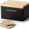 Continenta | Vorratsdose Knäckebrot Keramik Schwarz