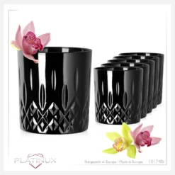 Schwarze Trinkgläser Mit Diamant Muster Aus Glas 250ml (max. 300ml) Gläser Whiskeygläser -Küchenzauber Günstiges Geschäft 0f39d40a9274649ccfdce771fa12639a