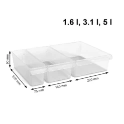 ROTHO SET Kühlschrankorg. PP 3 Tlg. MB LOFT, Farbe:Transparent 7 ROTHO SET Kühlschrankorg. PP 3 Tlg. MB LOFT, Farbe:Transparent -Küchenzauber Günstiges Geschäft 0fdafdbeb81474cb24e15bb9c766159c