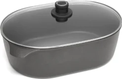 WOLL NOWO-Gussbräter Induktion Jumbo 40x27cm 13h 10,5l, Inkl. Sicherheitsglasd.