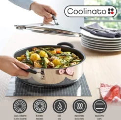 COOLINATO Schmorpfanne 28cm Aus Edelstahl – Beschichtet 10 COOLINATO Schmorpfanne 28cm Aus Edelstahl – Beschichtet -Küchenzauber Günstiges Geschäft 113b349487e4b368d9b7ceefa239622d