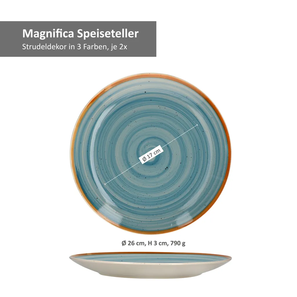 24tlg. Geschirrset Magnifica I Kombiservice I 6 Pers. I Becher + Müsli+ Teller + Essteller 5 24tlg. Geschirrset Magnifica I Kombiservice I 6 Pers. I Becher + Müsli+ Teller + Essteller – Bild 5