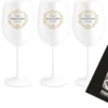 Scavi & Ray ICE Glas 4er Set Gläser - 4x Sekt / Prosecco / Champagner / Wein ICE Gläser Weiss