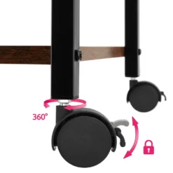 Tectake Servierwagen Worcester 65x41,5x87cm - Industrial Dunkelbraun -Küchenzauber Günstiges Geschäft 14268f19a69bf460a72e5d27ec55d386