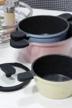 Mulex 6tlg. Topfset 'HAPPINESS' -Küchenzauber Günstiges Geschäft 17471acabec4b22647fa349a9b748fd0