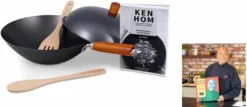 Ken Home Wokpfanne Kohlenstoffstahl Mit Holzgriff Set Mit Praktischer Antihaftbeschichtung Schwarz-braun One Size 8 Ken Home Wokpfanne Kohlenstoffstahl Mit Holzgriff Set Mit Praktischer Antihaftbeschichtung Schwarz-braun One Size -Küchenzauber Günstiges Geschäft 18e09877bf3b3b1b6b4f1e70a4691ee3