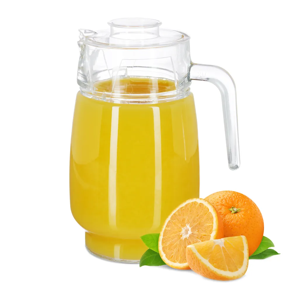 Relaxdays Glaskrug Mit Deckel 1 Relaxdays Glaskrug Mit Deckel