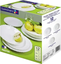 Tafelservice Geschirrset Luminarc 12-tlg. Essservice Teller Hartglas 4 Personen -Küchenzauber Günstiges Geschäft 1ff4e33730a43a598b1337b7306fdd34