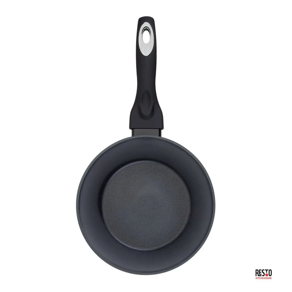 RESTO PAVO 93030 Tiefe Bratpfanne Wokpfanne Aus Hochwertigem Geschmiedetem Aluminium Mit Antihaftbeschichtung Für Alle Herdplatten Auch Induktion | (Ø20 H=6,4 Cm/ Ø Boden 13,3cm) 4 RESTO PAVO 93030 Tiefe Bratpfanne Wokpfanne Aus Hochwertigem Geschmiedetem Aluminium Mit Antihaftbeschichtung Für Alle Herdplatten Auch Induktion | (Ø20 H=6,4 Cm/ Ø Boden 13,3cm) – Bild 4