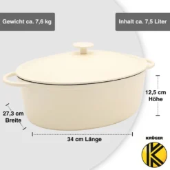 Karl Krüger 95034 Gusseisen Gansbräter Savanna Mit Deckel, 34 Cm -Küchenzauber Günstiges Geschäft 242c28563ff09622646c9ad71ceaff78