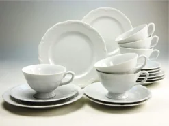 CreaTable 16028 Kaffeegarnitur Maria Theresia Für 1 Personen + Uni, Porzellan, Weiß (1 Set, 3-teilig) -Küchenzauber Günstiges Geschäft 2743d159c86cd3775cdae80906cf87c2 1