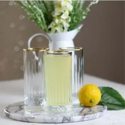 Pasabahce Elysia Golden Touch Long Drink Gläser 4-teiliges Set Mit Goldrand 280ml -Küchenzauber Günstiges Geschäft 27fbee4410dcc648f24a6bae4243602f