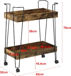 Servierwagen Vaxholm 78x62x32cm Barwagen Beistellwagen Rollwagen Bis 10 Kg Stahlgestell Dunkler Holzton 9 Servierwagen Vaxholm 78x62x32cm Barwagen Beistellwagen Rollwagen Bis 10 Kg Stahlgestell Dunkler Holzton -Küchenzauber Günstiges Geschäft 286fcff5d06b61182c6ab2724ff10146