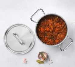 Fleischtopf - Edelstahl 18/10 - Ø 28 Cm - Mit Deckel -Küchenzauber Günstiges Geschäft 2aeb57b578d9f56ef62539a68029627a