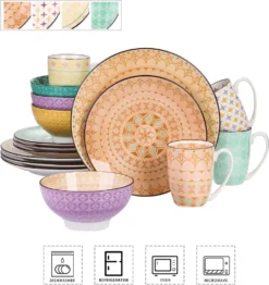 Vancasso Tafelservice Porzellan, Tulip Elegantes Geschirrset, 48 Teilig Kombiservice Mit Speiseteller, Dessertteller, Müslischalen Und Kaffeebecher Für 12 Personen 12 Vancasso Tafelservice Porzellan, Tulip Elegantes Geschirrset, 48 Teilig Kombiservice Mit Speiseteller, Dessertteller, Müslischalen Und Kaffeebecher Für 12 Personen -Küchenzauber Günstiges Geschäft 2c11573ddb2a1104ab588d054638d2ab