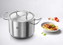 Fleischtopf - Edelstahl 18/10 - Ø 28 Cm - Mit Deckel -Küchenzauber Günstiges Geschäft 2c27771451c6997b7be301007d4514e1