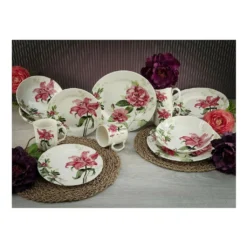 CreaTable 22445 Kombiservice Rosemary Für 4 Personen, Steingut, Mehrfarbig (1 Set, 16-teilig) -Küchenzauber Günstiges Geschäft 2c9988c8877cd471718dc925472cf765