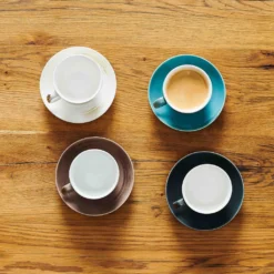 Mäser 931609 Kaffeetassen-Set Derby Für 4 Personen, Porzellan, Weiß/hellblau/beige (1 Set, 8-teilig) -Küchenzauber Günstiges Geschäft 2d8ba0ab2a562f53dc1a81cb18e57abc