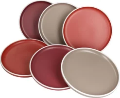 Van Well Liz 24tlg Kombi-Service 6 Pers. Steingut Sand Rot Terracotta Geschirrset -Küchenzauber Günstiges Geschäft 2f22d2e8cca1e791adb61dad58742aef