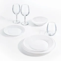 Tafelservice Harena 18-teilig Weiß LUMINARC Essservice Geschirrset Tafelset -Küchenzauber Günstiges Geschäft 303703d9d3a3ac308c24a75cfccfdcf9