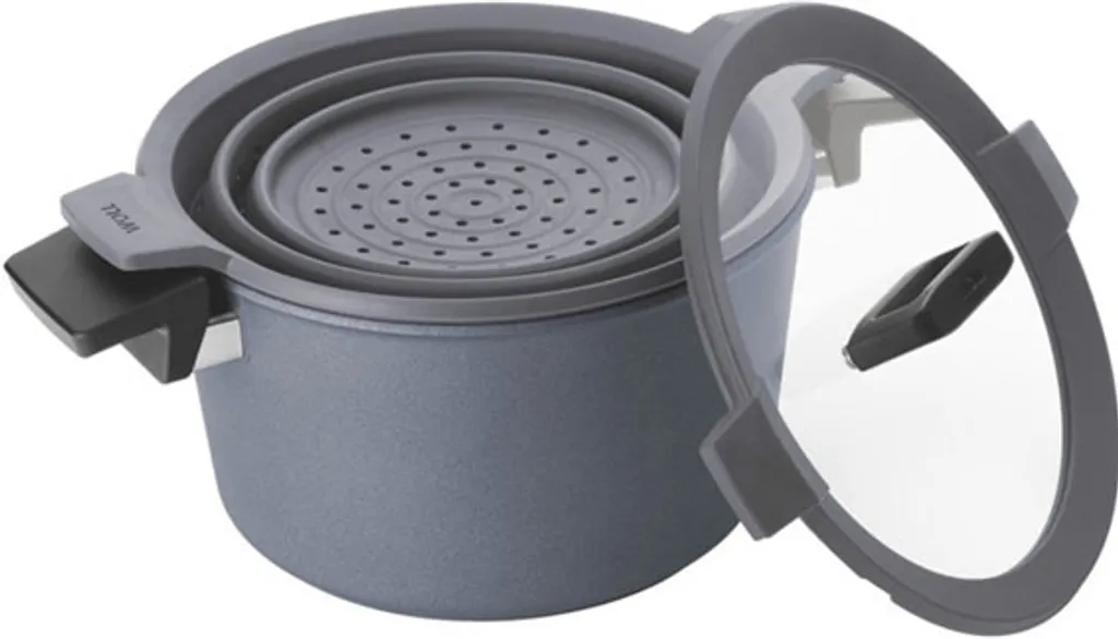 Woll Concept Plus Gusstopf Ø 28 Cm 7,5 Liter Mit Siebeinsatz 2 Woll Concept Plus Gusstopf Ø 28 Cm 7,5 Liter Mit Siebeinsatz – Bild 2