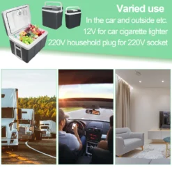 EINFEBEN Kuehlbox Tragbare 32 Liter, Thermo-Elektrische Kuehlbox, Wärmen Und Kühlen Mini-Kuehlschrank 12 Volt Und 230 Volt, ECO-Modus, Mit Tragegriff, Für Auto, Innenraum, Camping Kühlboxen -Küchenzauber Günstiges Geschäft 35f2a51b465a426faf34da301f15c7cc