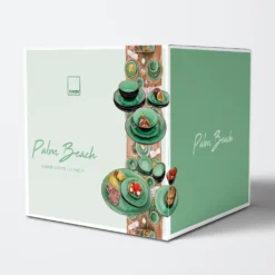 Sänger SÄNGER Steingut Geschirrset Palm Beach, Tafelservice & Servierplatten Set 23 Teilig Für 4 Personen -Küchenzauber Günstiges Geschäft 3633298a41d378bc1a7c93fcc40e033f