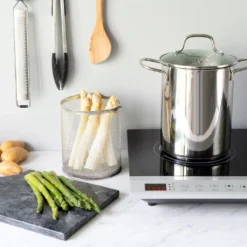 Navaris Spargeltopf Kochtopf Nudeltopf 3,9l - Topf Zum Kochen Von Spargel Oder Spaghetti - Aus Edelstahl Mit Siebeinsatz - BPA-frei Spülmaschinenfest -Küchenzauber Günstiges Geschäft 39ba2a54e19594efaade07a81c2cd78f