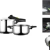Schnellkochtopf Express-Töpfe FAGOR Ø 22 Cm 2 Stücke