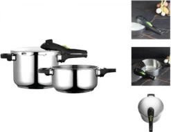 Schnellkochtopf Express-Töpfe FAGOR Ø 22 Cm 2 Stücke