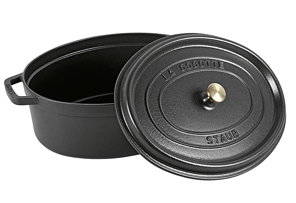 STAUB Cocotte Oval 37cm Schwarz 2 STAUB Cocotte Oval 37cm Schwarz – Bild 2