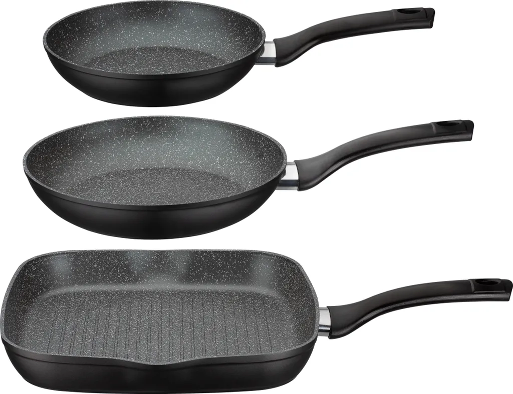 Pfannen-Set Gourmet Granit 3-tlg. 2 Pfannen-Set Gourmet Granit 3-tlg. – Bild 2