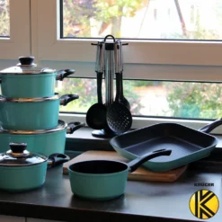 Karl Krüger 17/M Aluguss Koch-Topfset Topf 17tlg. Küchenhelfer Mint -Küchenzauber Günstiges Geschäft 4165574f83fb43720821b9d3a3875830