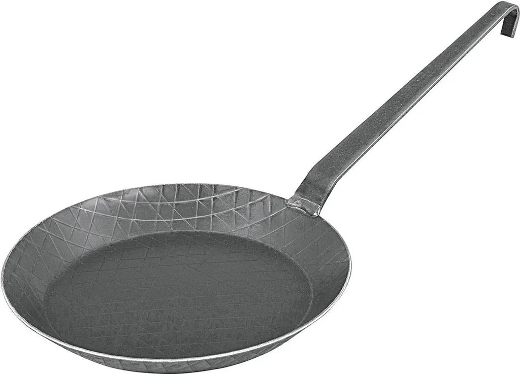 Turk 65224 Schmiedeeiserne Bratpfanne Mit Hakenstiel, Ø 18,5 Cm, Ø 24 Cm, H 3,5 Cm, Schwarz 3 Turk 65224 Schmiedeeiserne Bratpfanne Mit Hakenstiel, Ø 18,5 Cm, Ø 24 Cm, H 3,5 Cm, Schwarz – Bild 3