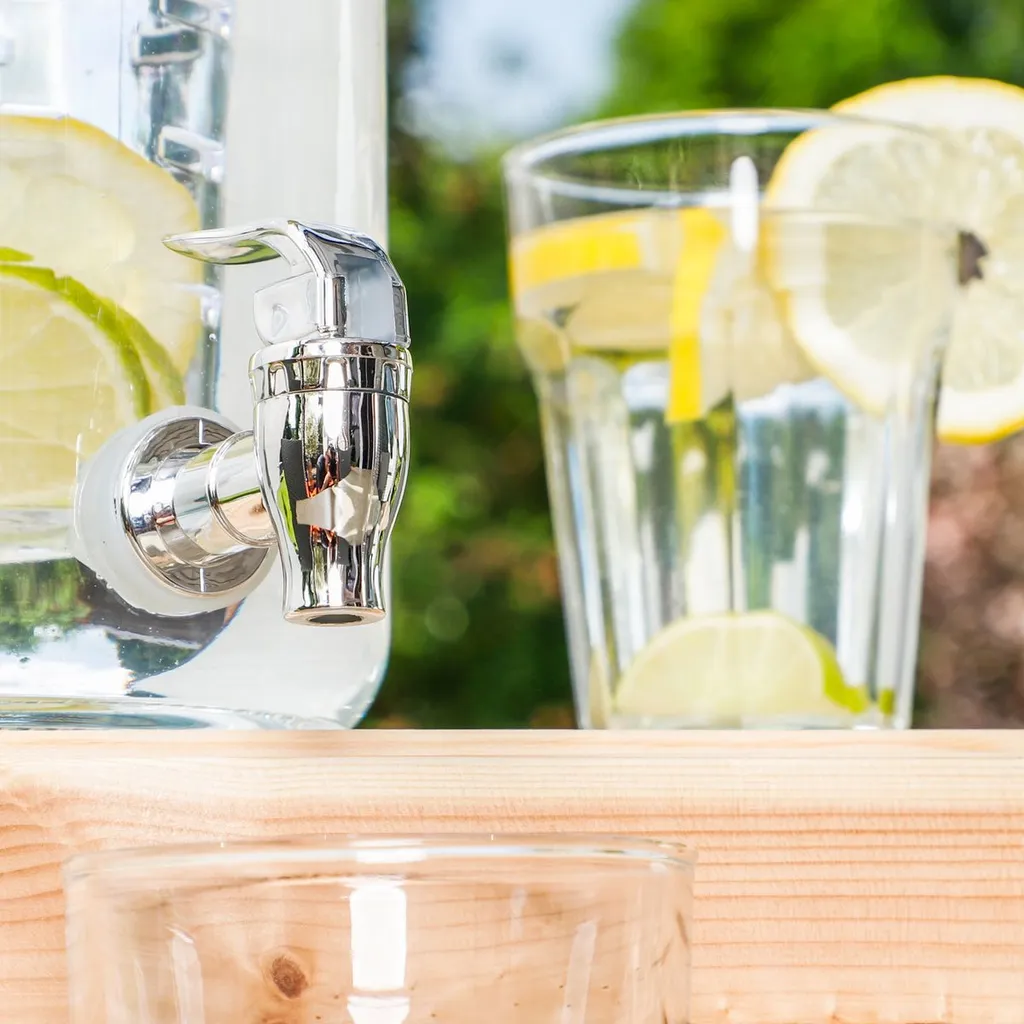 Getränkespender Mit Kühleinsatz Wasserspender Fruchteinsatz Mit Zapfhahn 3,5 L 3 Getränkespender Mit Kühleinsatz Wasserspender Fruchteinsatz Mit Zapfhahn 3,5 L – Bild 3