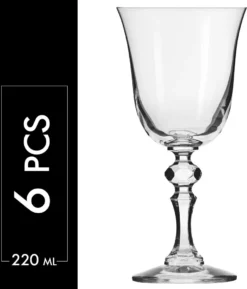 KROSNO Krista Kleine Rotweingläser, 6er-Set, 220 Ml -Küchenzauber Günstiges Geschäft 455e5d47cd8fce3610e951a2c2332008