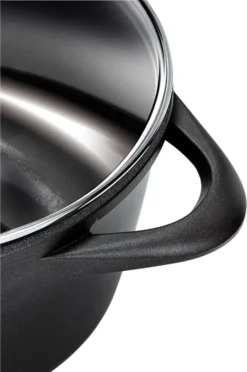 Smile MGK-12 Kochtopf, Geschmiedetes Aluminium, Schwarz -Küchenzauber Günstiges Geschäft 4622db359942ebc3c155a5988043f5ea