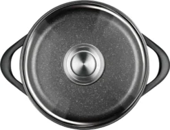 Smile MGK-12 Kochtopf, Geschmiedetes Aluminium, Schwarz -Küchenzauber Günstiges Geschäft 46be0fffacebb903ee2fdc2e184a5671