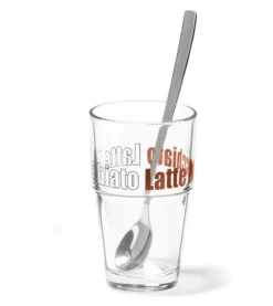 Leonardo Latte Macchiatto Becher 'Solo LM' Mit Löffel, 400ml, Ø 8,5 X 14,7cm (4er Set) -Küchenzauber Günstiges Geschäft 47c8f65309d774370472a9a523f0a5f6