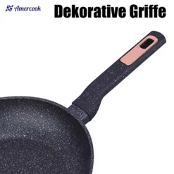 AMERCOOK Brittany Bratpfanne 20 Cm - Universal-Pfanne Mit Aluminiumkern Bratpfanne - Für Alle Herdarten Zum Braten, Kochen Und Schmoren Induktionsgeeignet Bratpfanne Antihaft-beschichtet -Küchenzauber Günstiges Geschäft 48cc8582644e64238d2510d0e34d3685