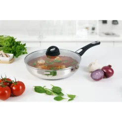 Genius Cerafit Steel Bratpfanne 28cm + Glasdeckel - Ofenfeste Keramikpfanne Mit Abnehmbarem Griff Für Alle Herdarten; A24665 -Küchenzauber Günstiges Geschäft 4b01159fa39d7bb471e34ca826c2e72c